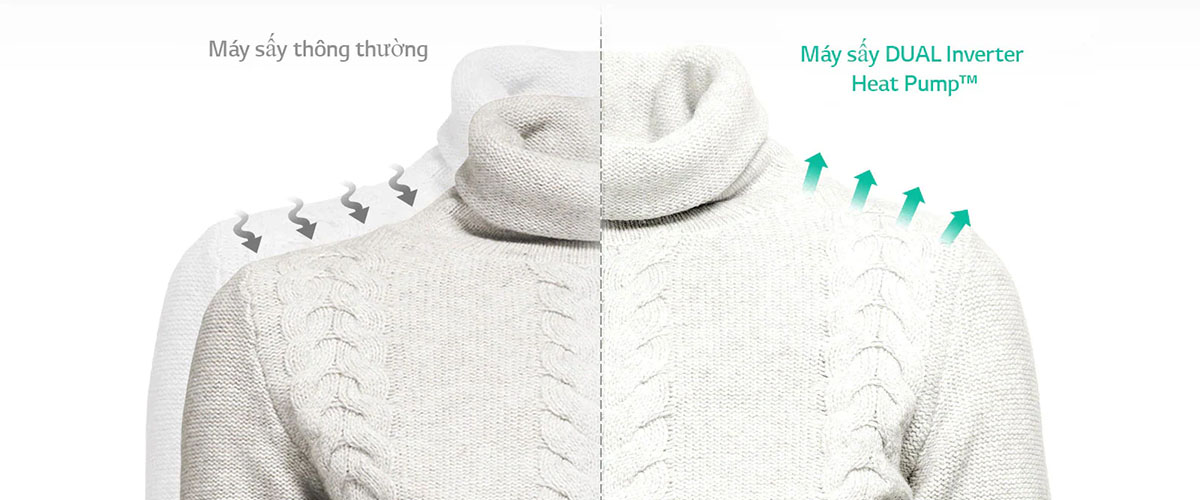 Chăm sóc sợi vải với chế độ sấy nhiệt thấp