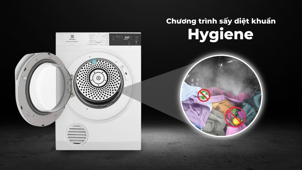 Chương trình sấy Hygiene diệt khuẩn