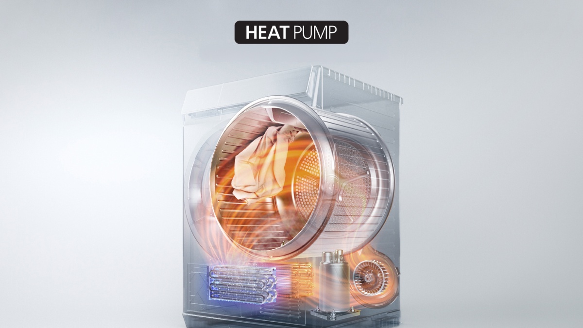 Công nghệ Heat Pump sấy khô quần áo hiệu quả, tiết kiệm điện năng