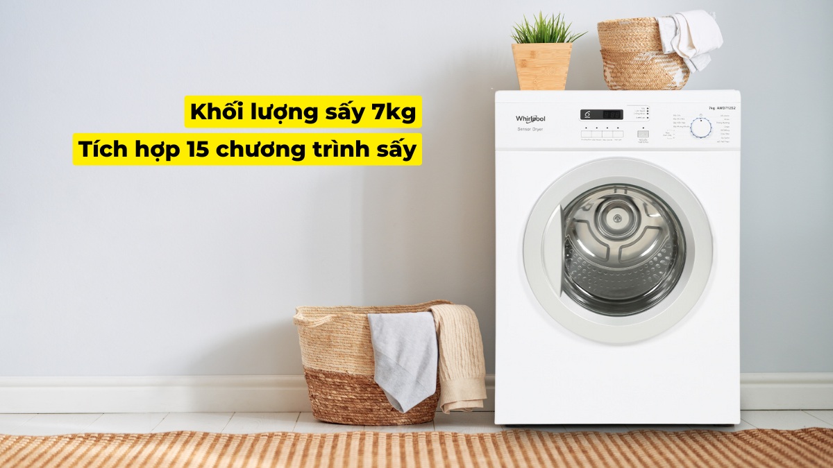 Máy được tích hợp sẵn đa dạng chương trình sấy chuyên biệt