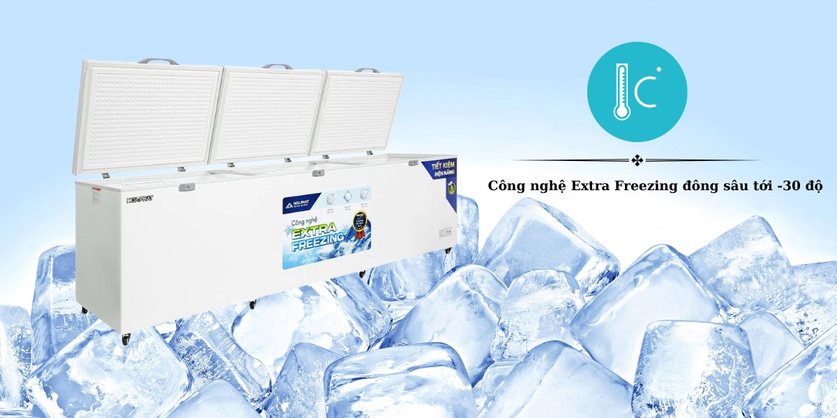 Công nghệ Extra Freezing đông sâu tới -30 độ