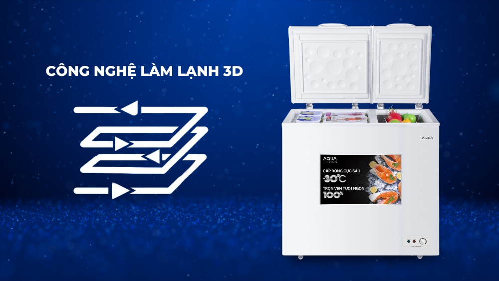 Công nghệ làm lạnh 3D phân phối hơi lạnh đồng đều