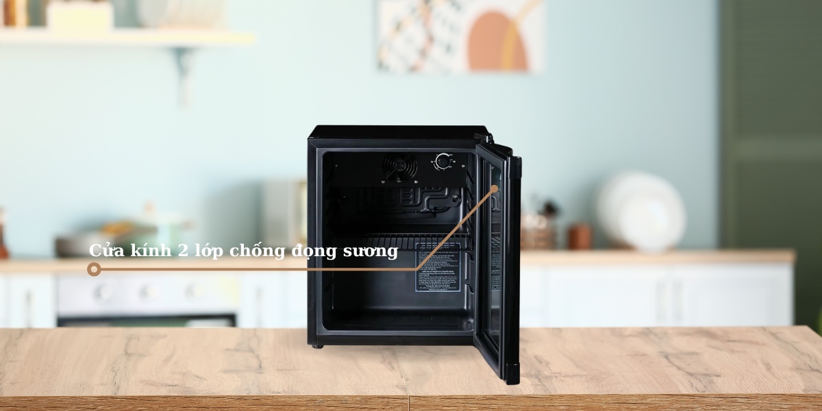 Cửa kính 2 lớp chống đọng sương, giữ lạnh lâu