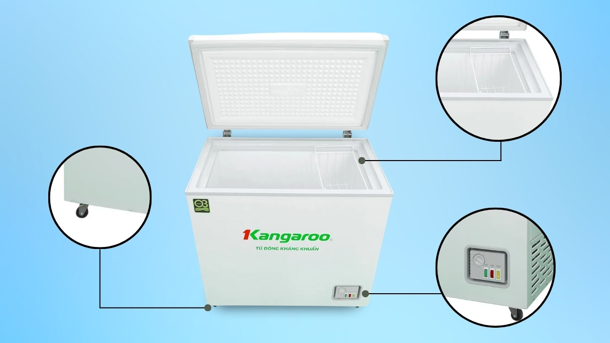 Một số tiện ích có trên Tủ Đông Kangaroo 140 Lít KG140C1N