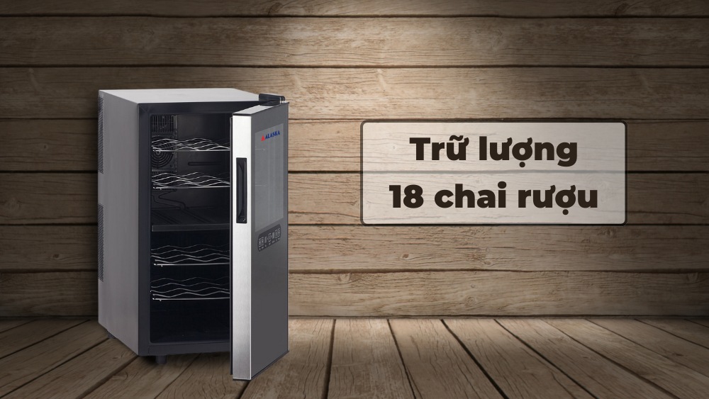 Trữ lượng lưu trữ 18 chai rượu