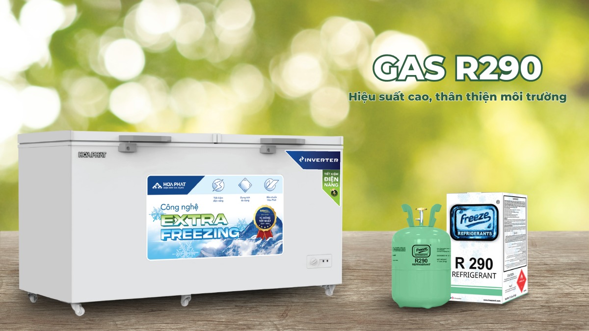 Gas R290 có hiệu suất làm lạnh cao, hạn chế tác động đến môi trường