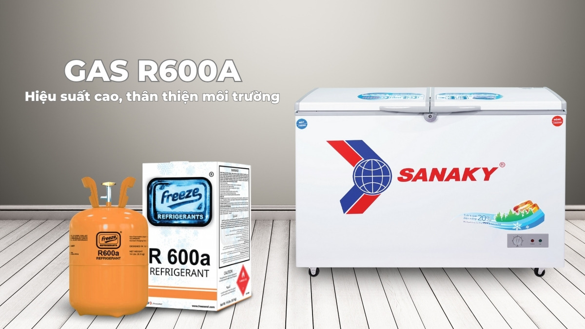 Gas R600a hỗ trợ tủ tiết kiệm điện năng, thân thiện với môi trường