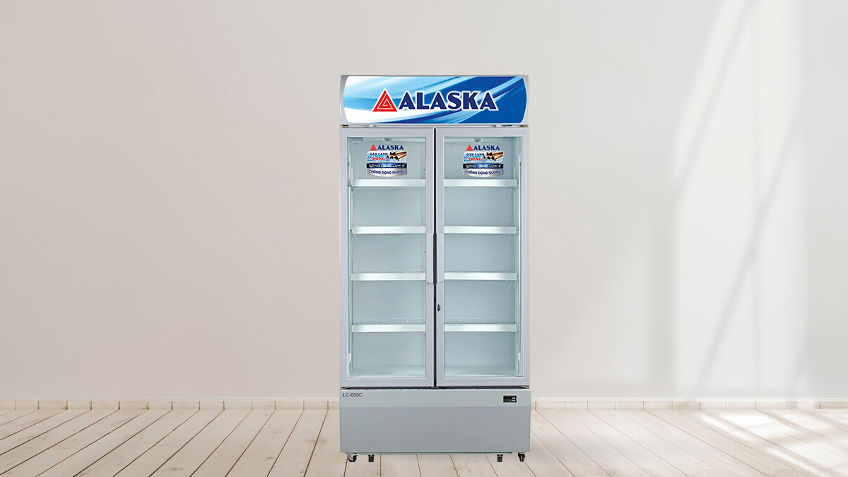 Tủ Mát Alaska 600 Lít LC-650C có thiết kế cửa đứng, 2 cửa mở