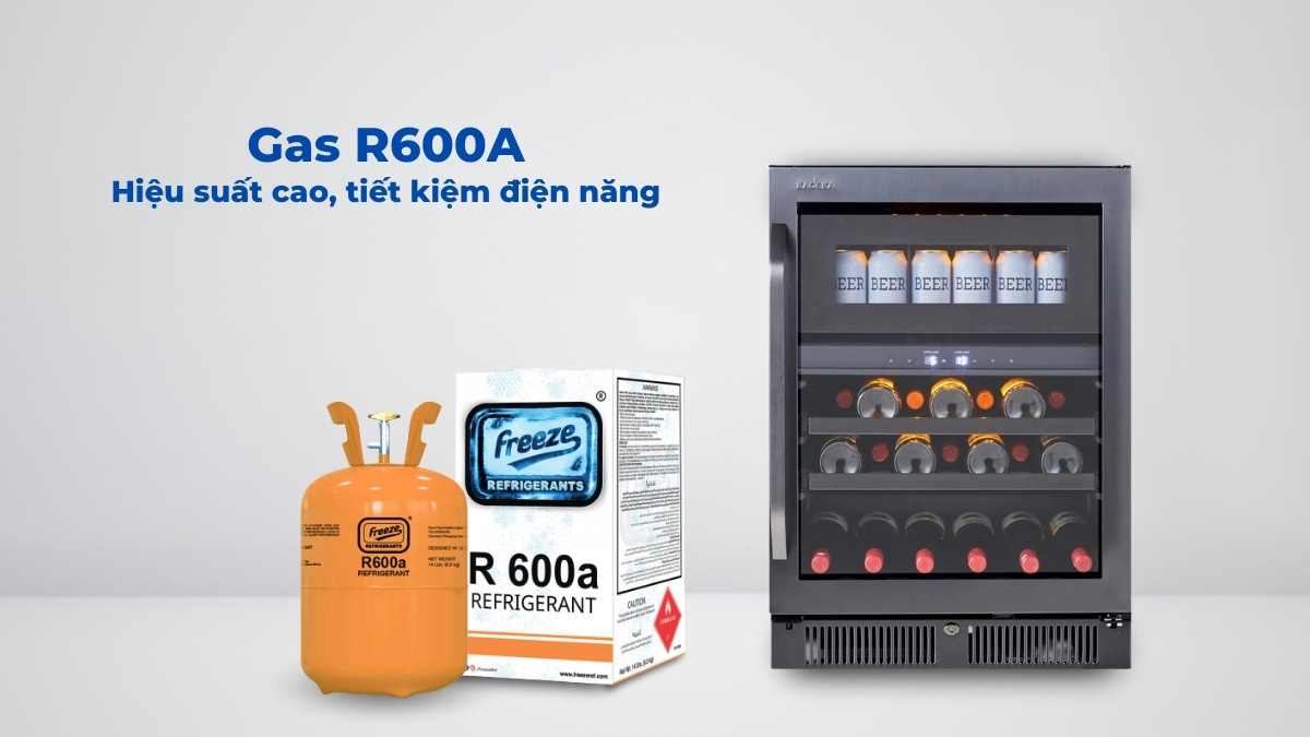 Gas R600a giúp tủ tiết kiệm điện năng hiệu quả