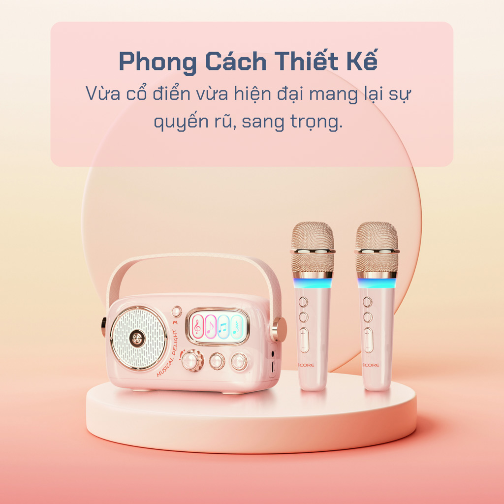 Thiết kế hiện đại pha nét cổ điển của loa iCore VSM99