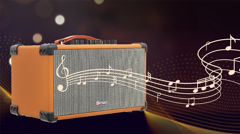Loa karaoke xách tay Sumico phát nhạc với công suất lớn, hỗ trợ hát karaoke hay hơn