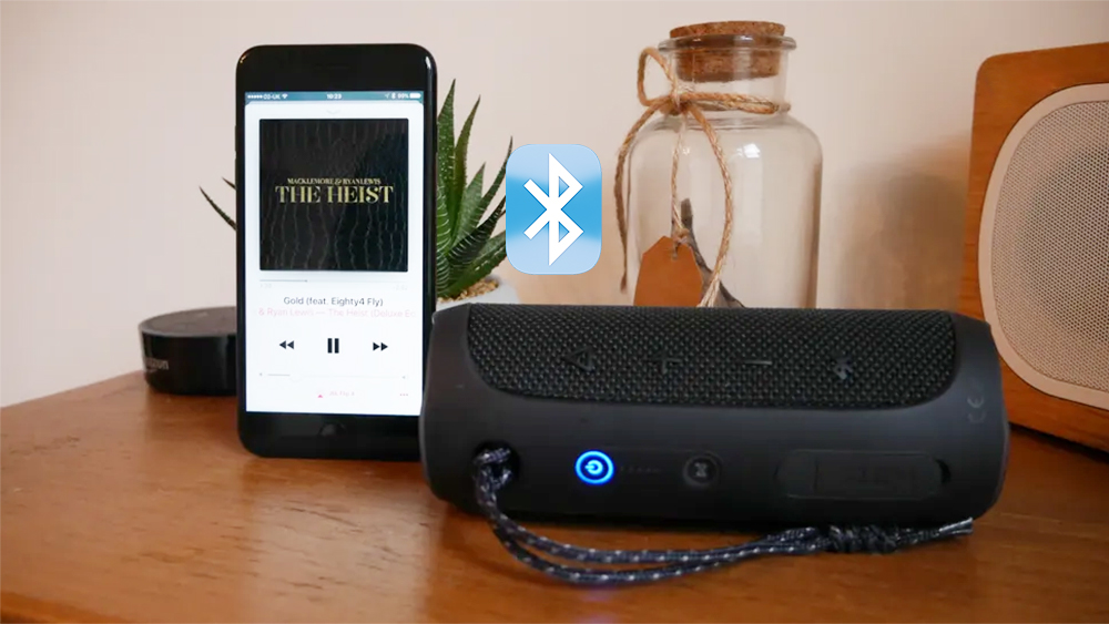 Loa JBL Flip4-Blk hỗ trợ phương thức kết nối bluetooth không dây
