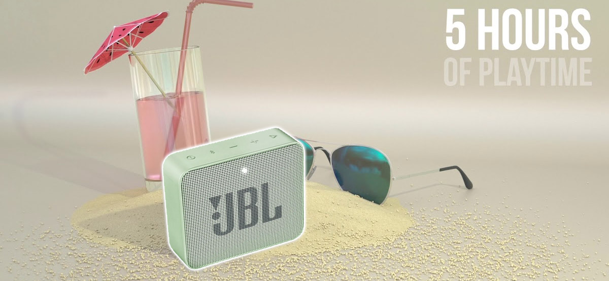 Loa JBL Go 2 có thời lượng phát nhạc liên tục đến 5 giờ chỉ với 1 lần sạc đầy