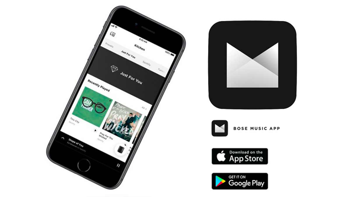 Bạn có thể tải xuống ứng dụng Bose Music trên App Store hoặc Google Play