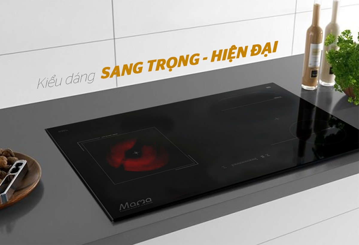 Bếp từ - hồng ngoại đôi Sunhouse MMB9986 kiểu dáng sang trọng