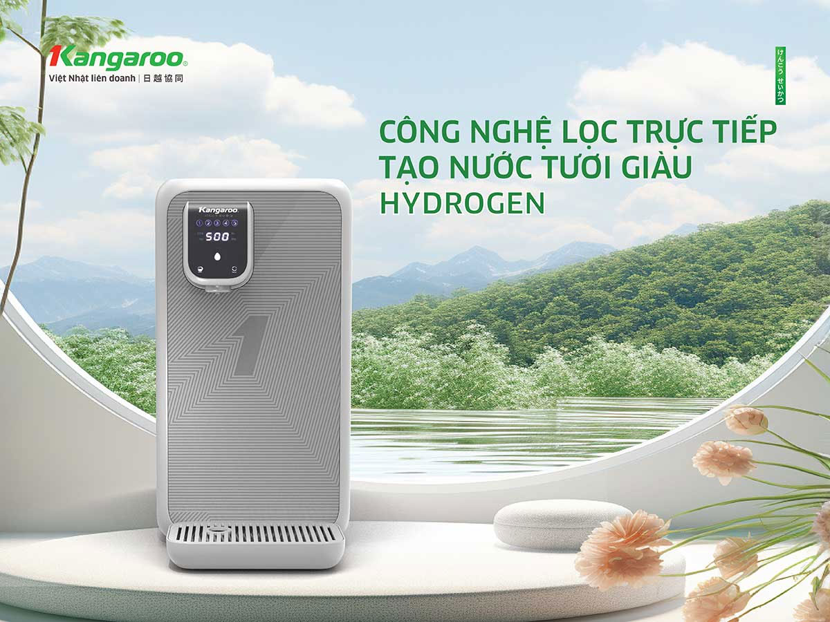 Lọc trực tiếp tạo nguồn nước tươi giàu hydrogen