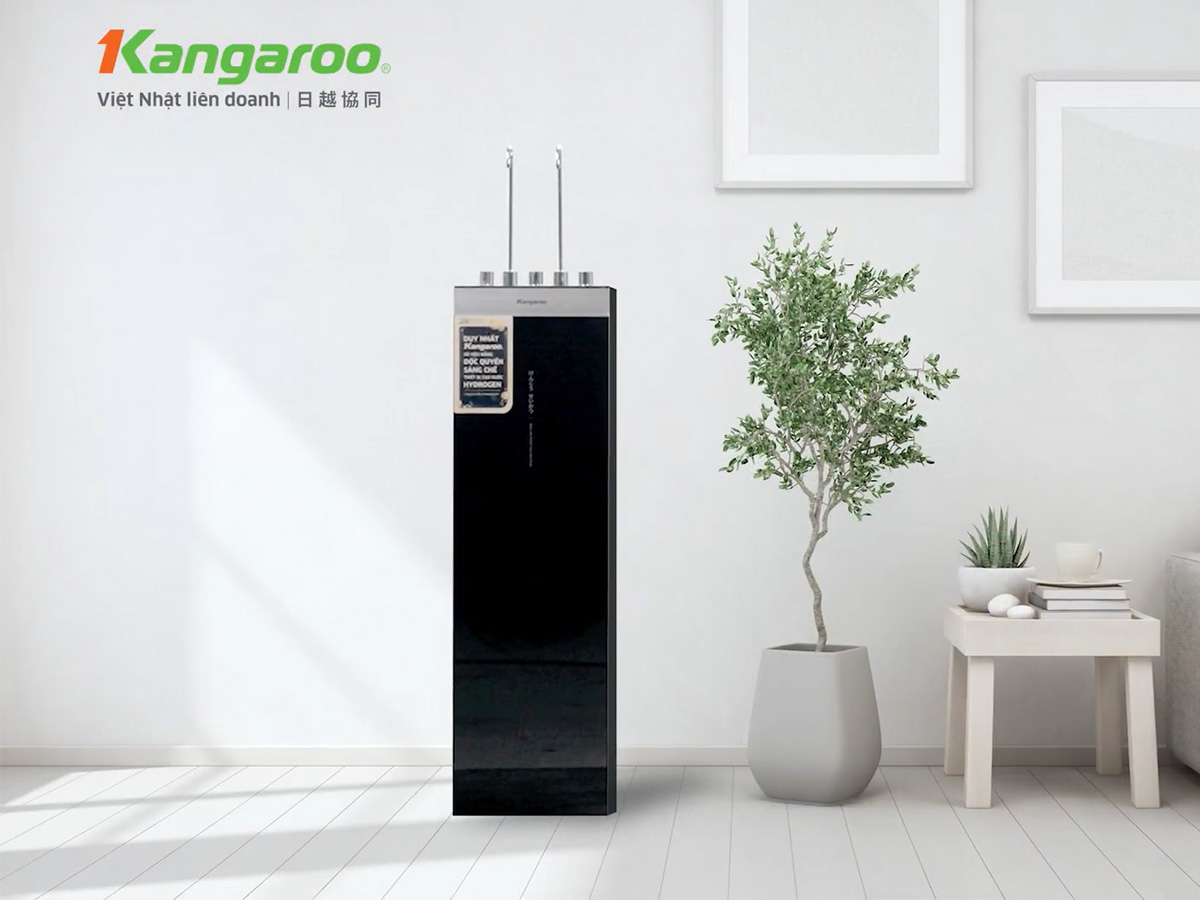 Máy lọc nước Kangaroo Hydrogen Nóng Lạnh KG11A16 kiểu dáng slim nhỏ gọn