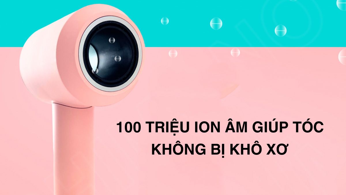 Shimono SM-HD05 sử dụng 100 triệu ion âm giúp tóc không bị khô xơ