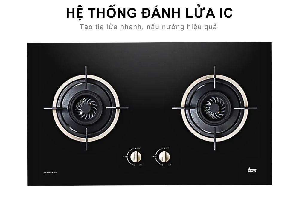 Bếp gas tích hợp hệ thống đánh lửa IC