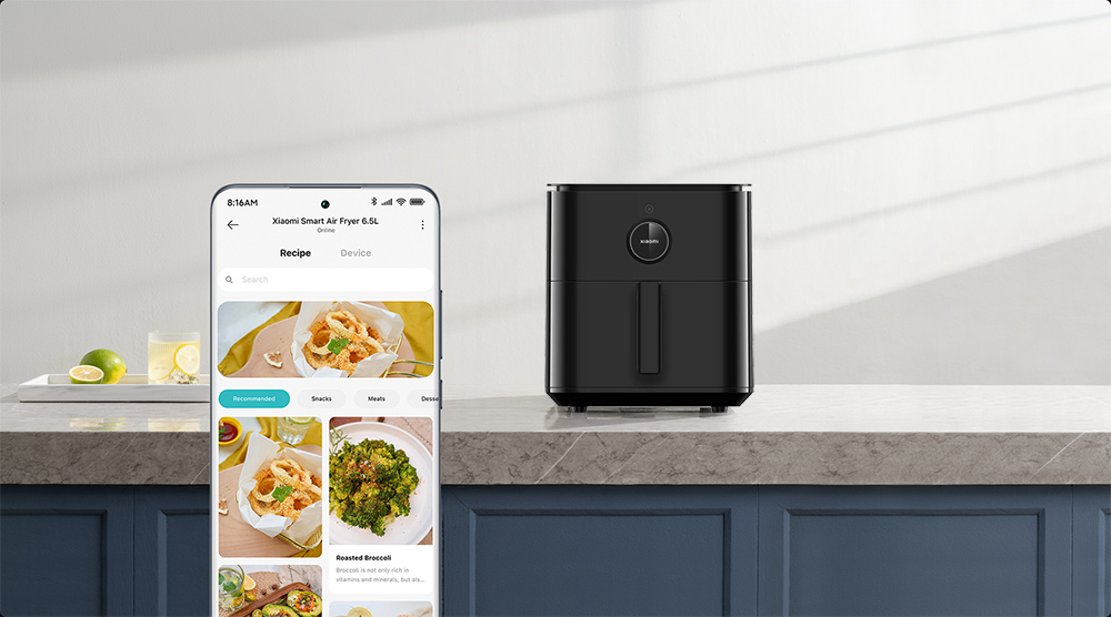 Xiaomi Smart Air Fryer BHR7357EU có thể dùng được trên điện thoại thông minh