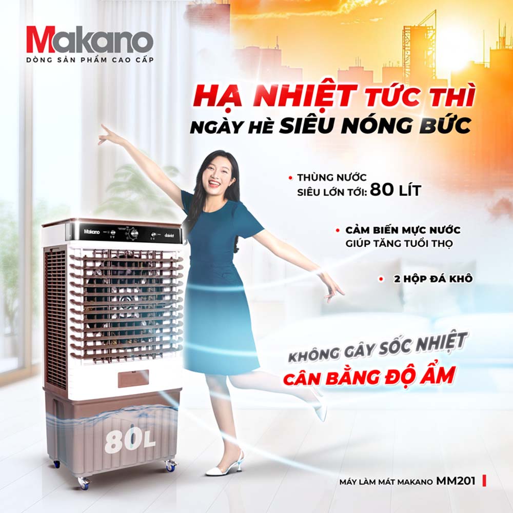 Bình chứa 80 lít kèm 2 hộp đá khô giúp làm mát sâu