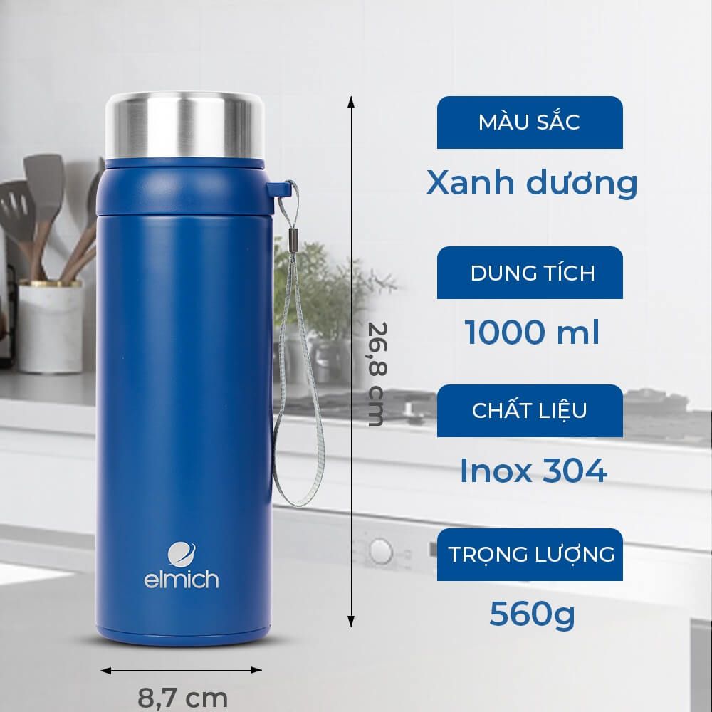 Bình giữ nhiệt Inox 304 Elmich EL-3683