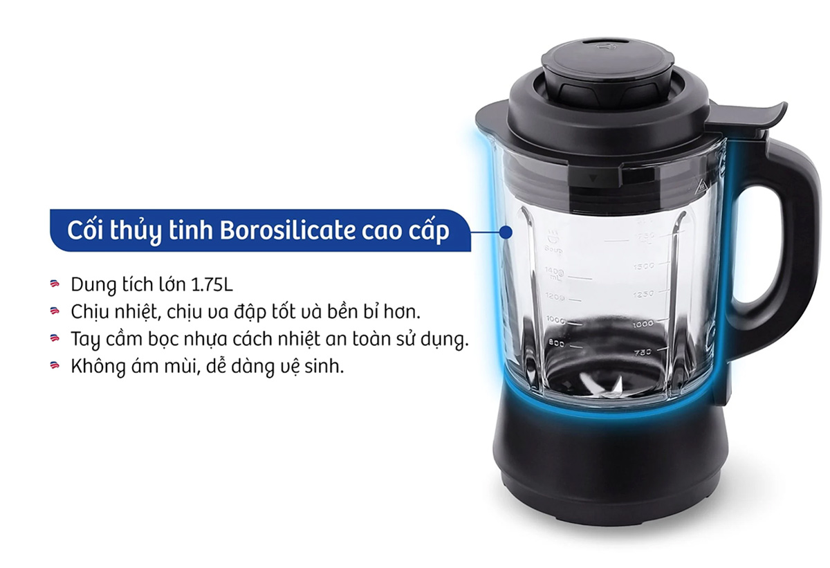 Cối thủy tinh Borosilicate cao cấp