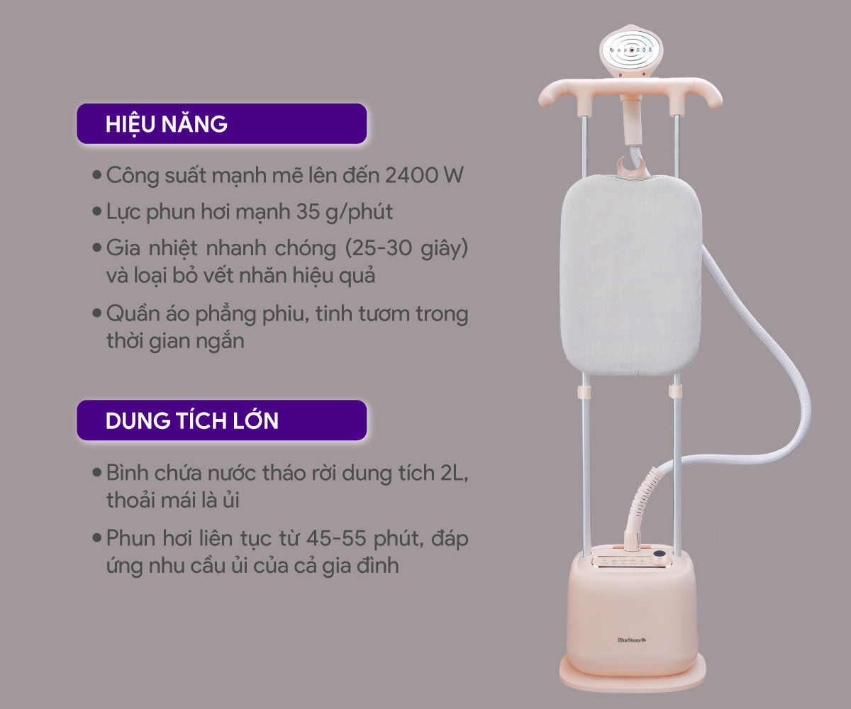 Công suất mạnh mẽ, dung tích lớn