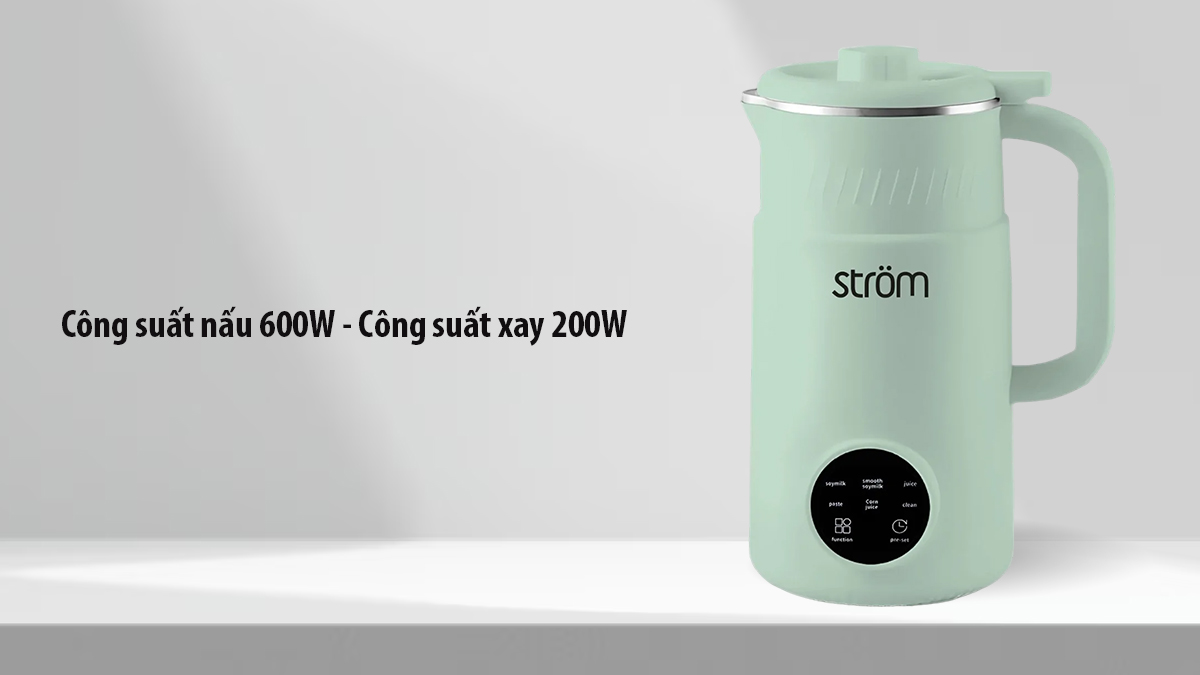 Công suất nấu 600W - Công suất xay 200W 