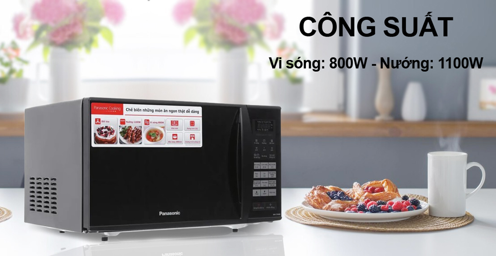 Lò vi sóng Panasonic NN-CT36HBYUE công suất mạnh mẽ