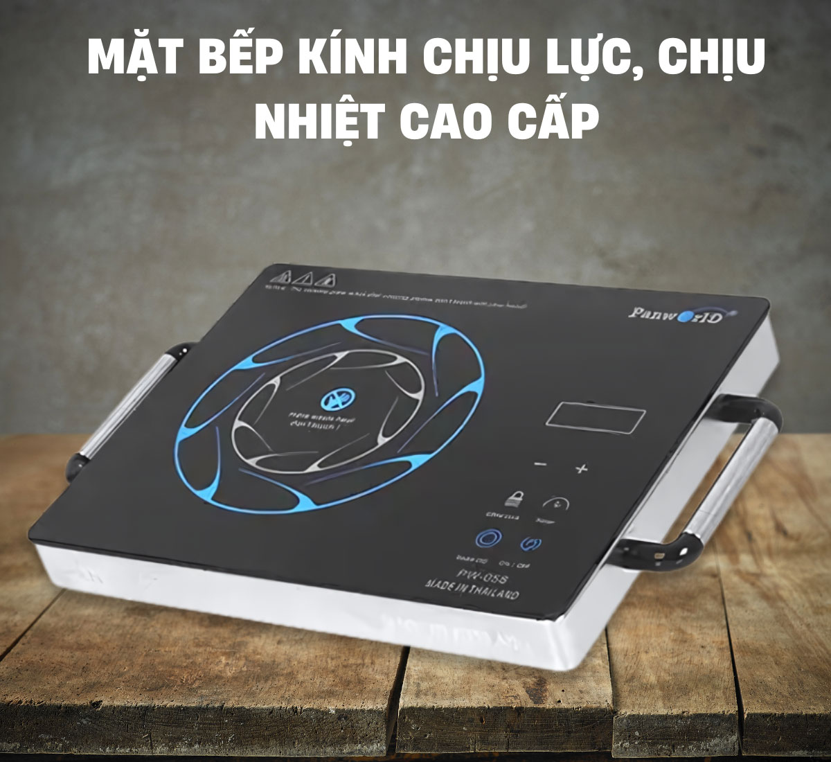 Mặt bếp bằng kính chịu lực và chịu nhiệt cao cấp