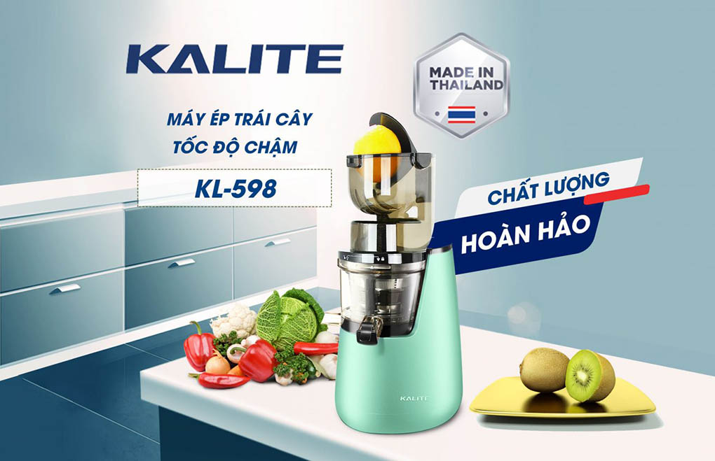 Máy ép chậm Kalite KL-598 ép hoa quả dễ dàng 