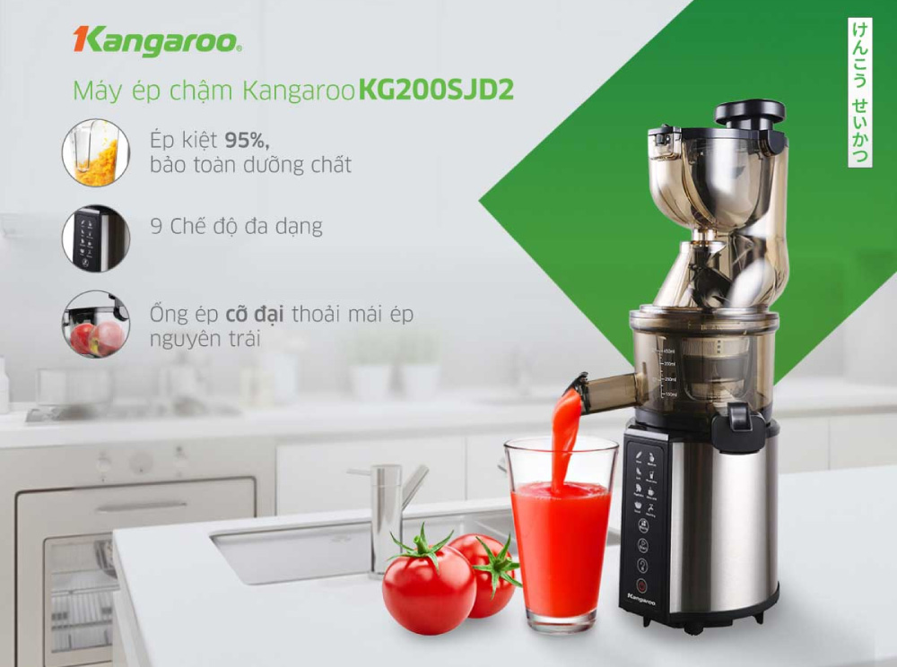 Máy Ép Chậm Kangaroo KG200SJD2