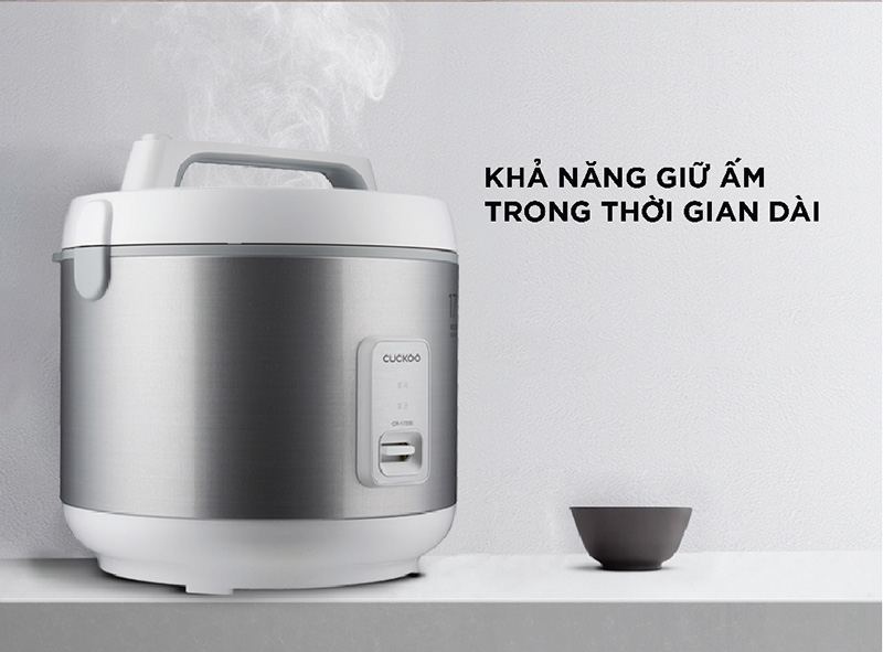 Nấu cơm nhanh, giữ ấm lâu