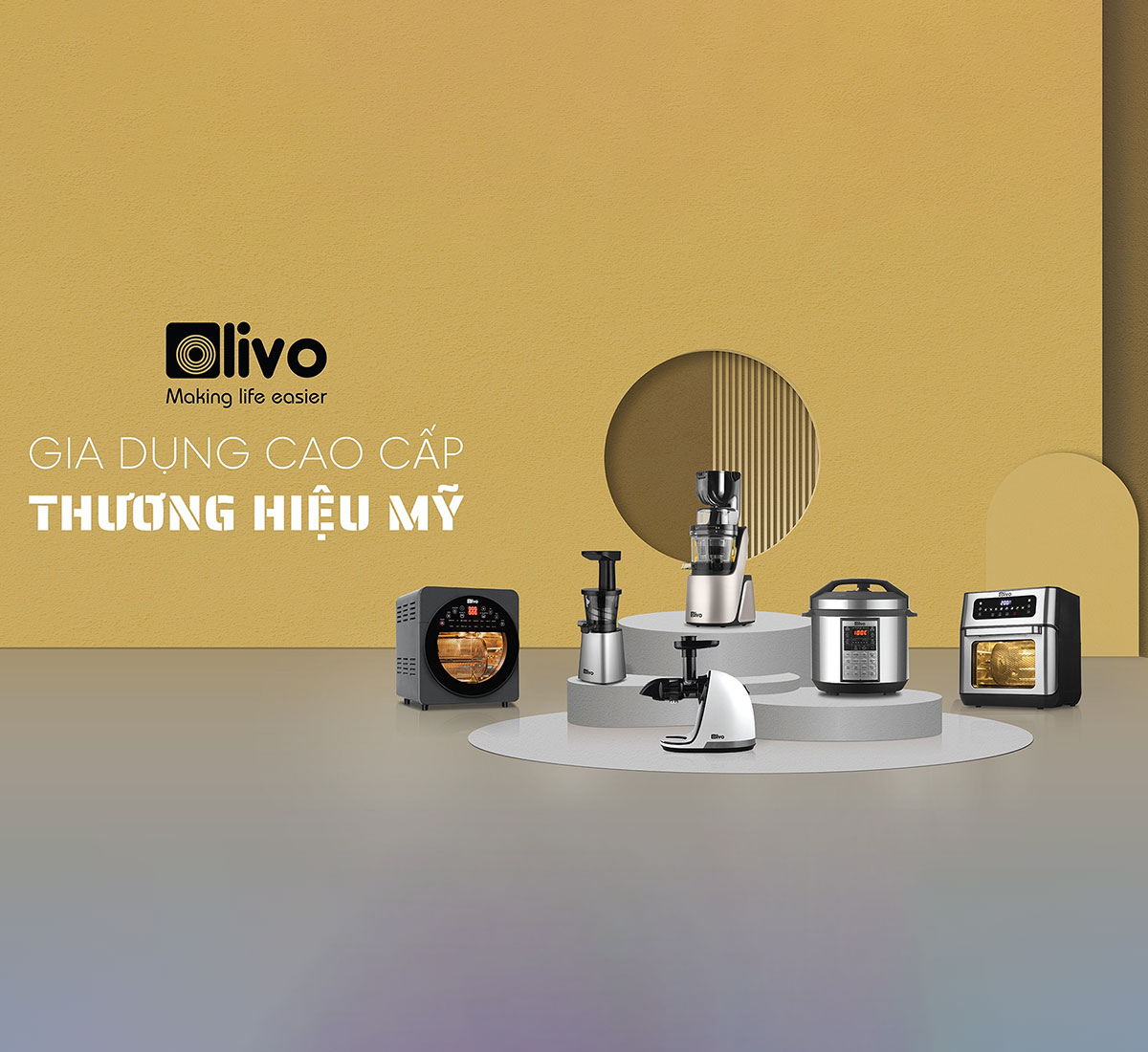 Olivio là thương hiệu đồ gia dụng cao cấp đến từ Mỹ