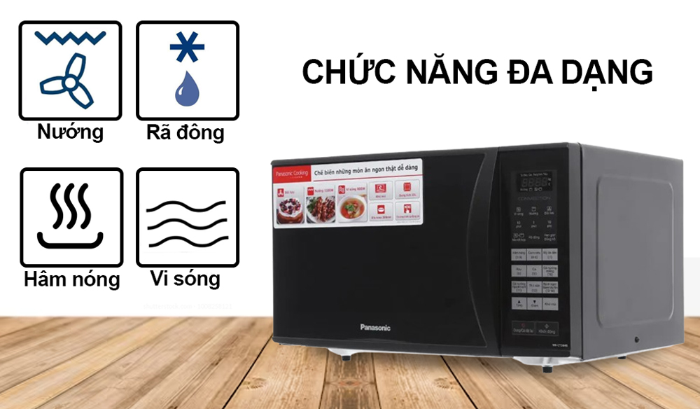 Panasonic NN-CT36HBYUE chức năng đa dạng