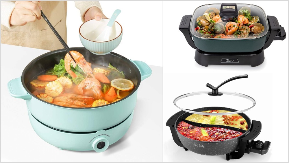 Phân loại nồi lẩu điện theo thiết kế