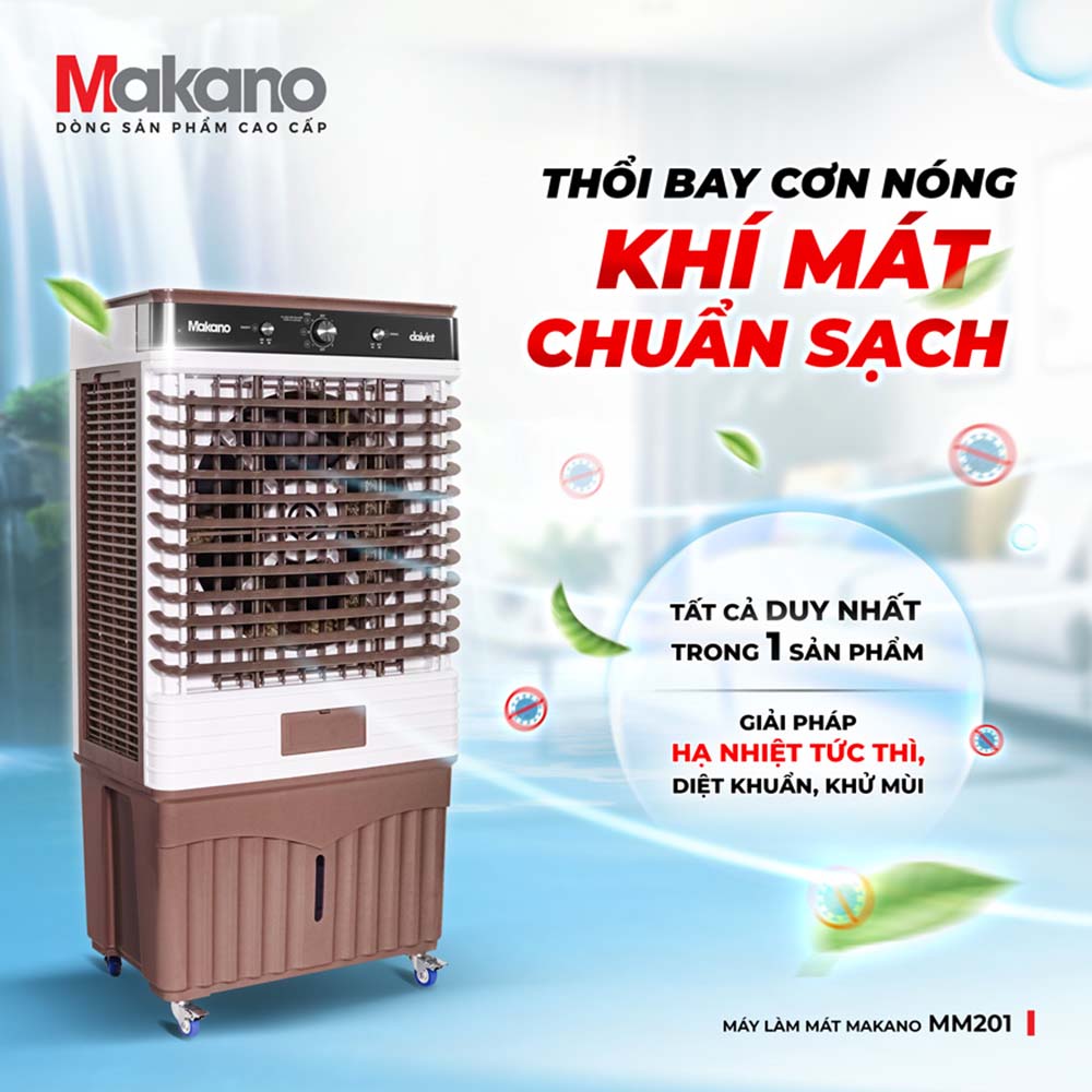 Quạt điều hòa Makano MM201 thân thiện với môi trường