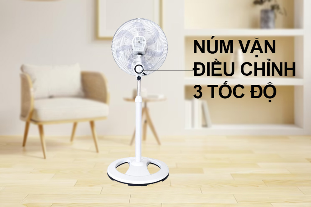 Quạt đứng Yanfan DX16 điều chỉnh núm vặn