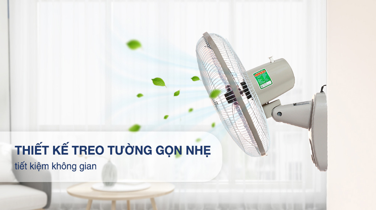 Quạt treo tường Senko tiết kiệm không gian