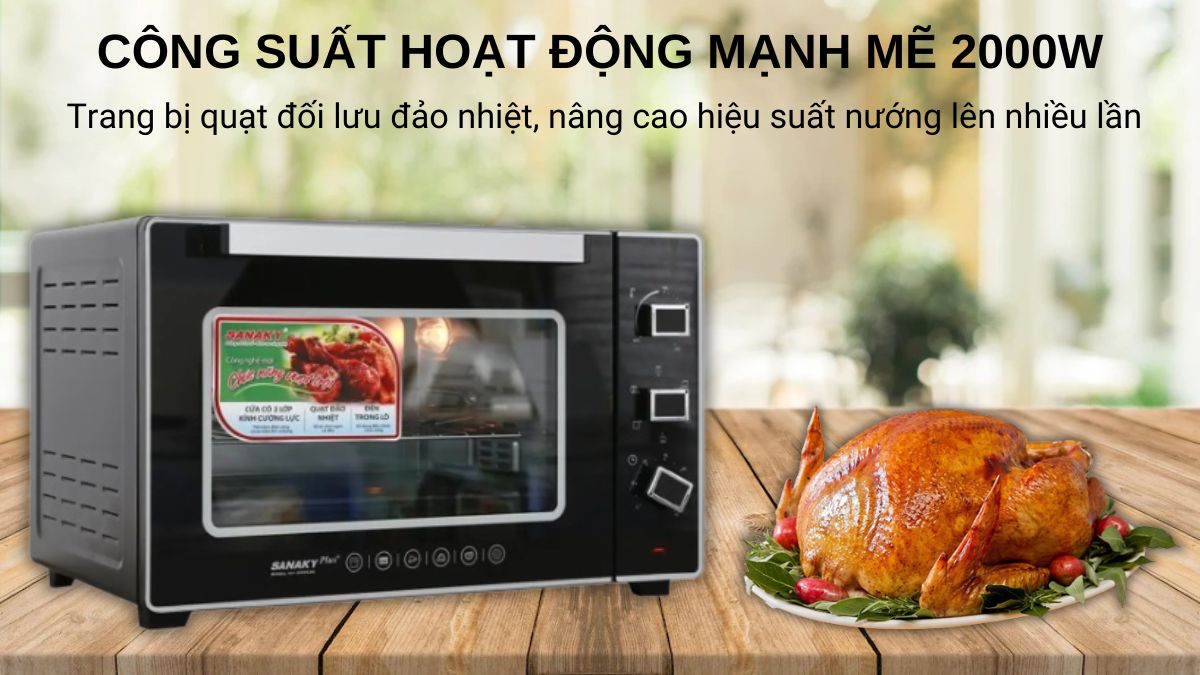 Sanaky VH-3599S2D hoạt động với công suất 2000W