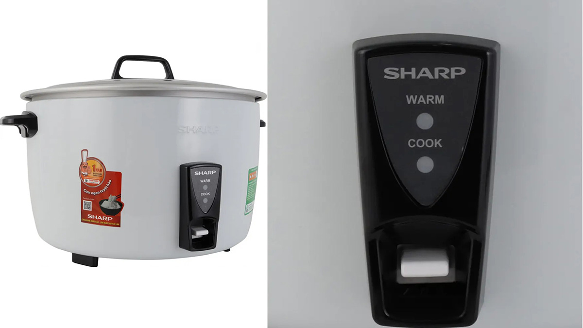 Sharp KSH-D40V sử dụng điều khiển nút gạt đơn giản