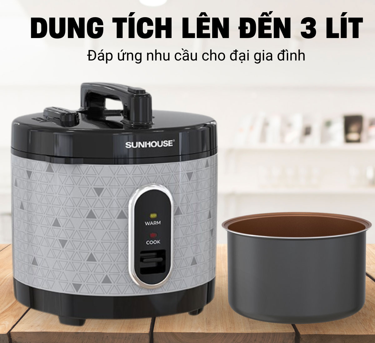 Sunhouse SHD8305 dung tích 3 Lít