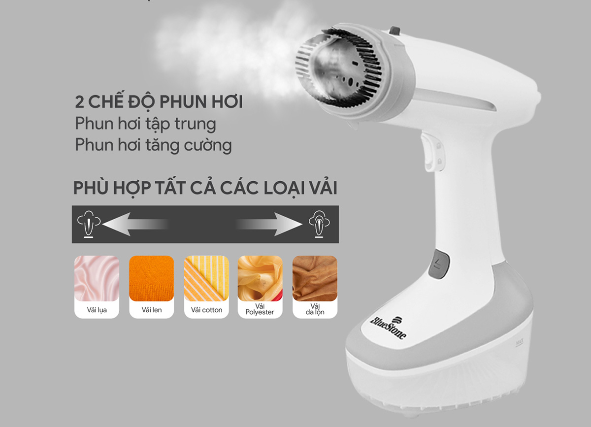 Tích hợp 2 chế độ phun hơi