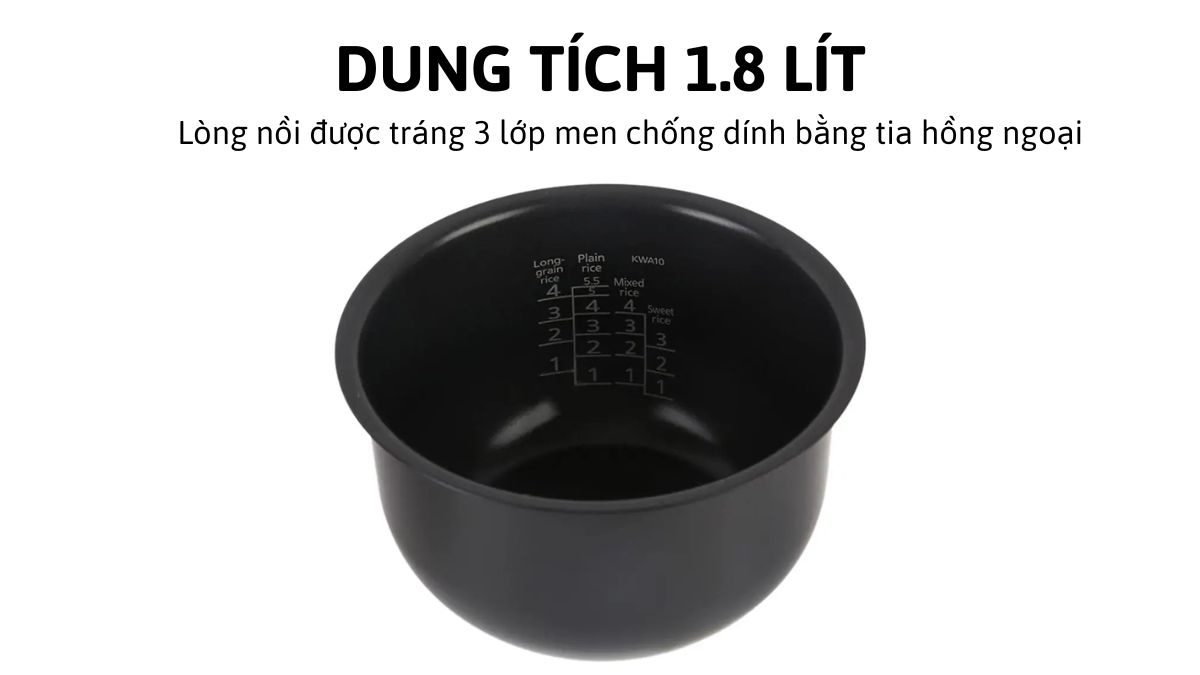 Tiger JKW-A18W-CU dung tích 1.8 lít