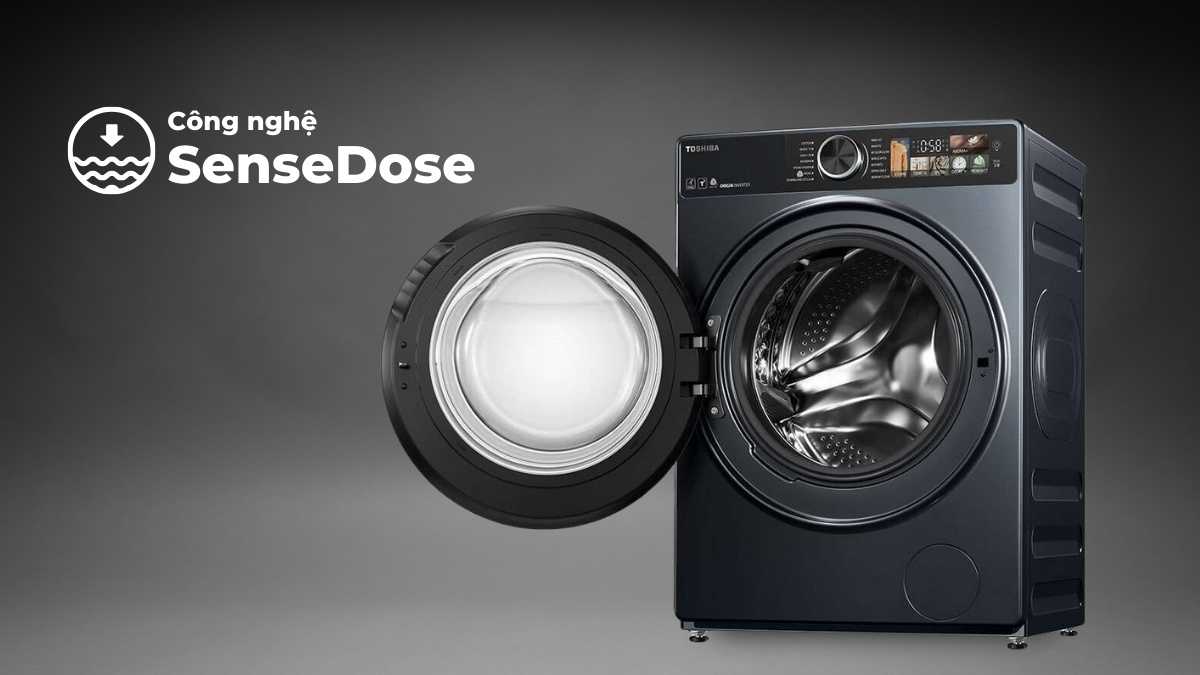 Công nghệ SenseDose sử dụng nước giặt xả tối ưu hơn