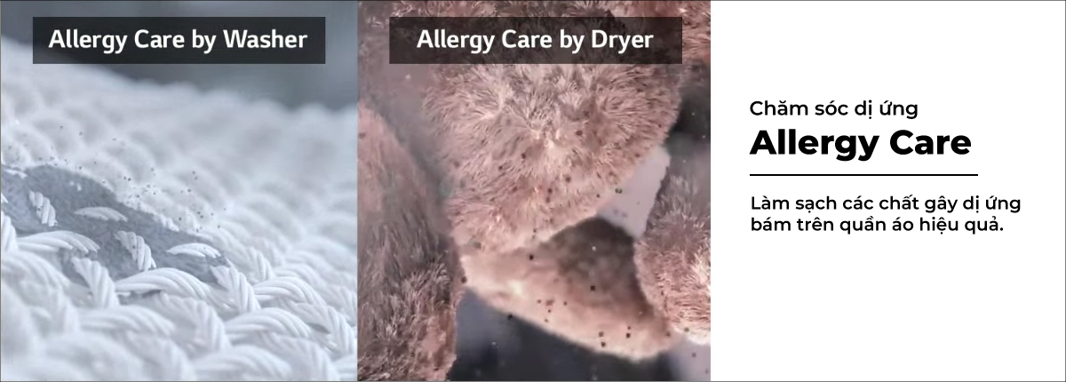 Allergy Care loại bỏ hiệu quả các tác nhân gây dị ứng
