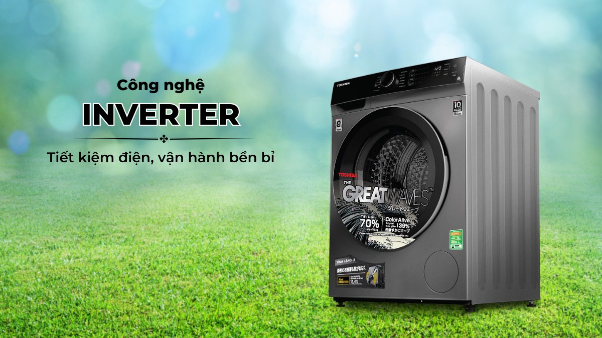 Công nghệ Inverter giúp máy vận hành tối ưu, tiết kiệm điện năng