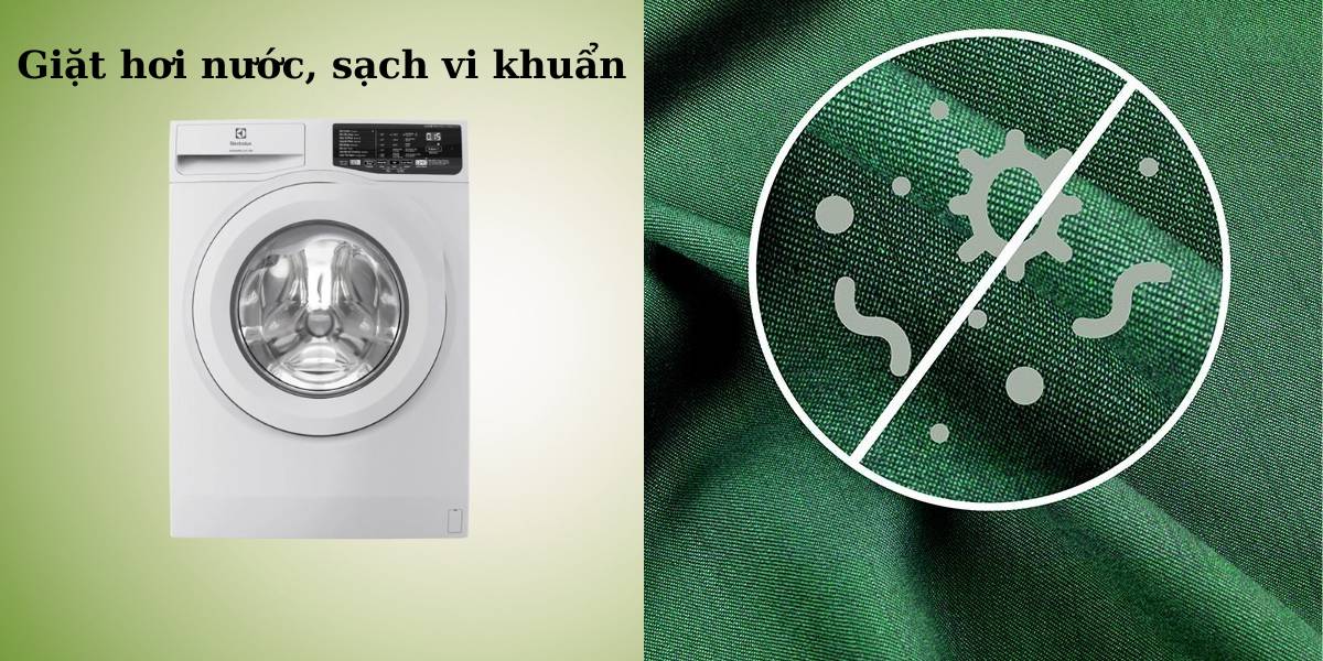 Diệt khuẩn, loại bỏ tác nhân dị ứng bằng công nghệ giặt hơi nước và nước nóng