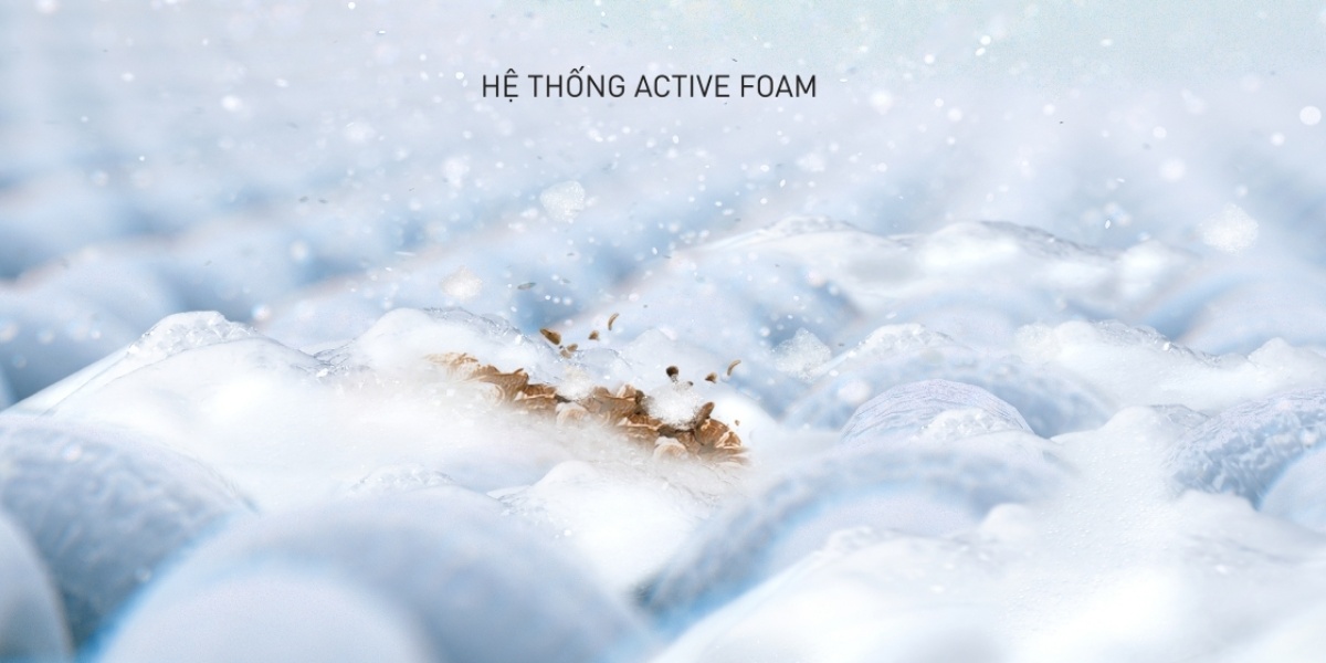 Hệ thống tạo bọt Active Foam giặt sạch vượt trội